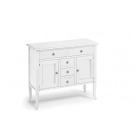 DRESSER CABINET EN BOIS BLANC MATT
