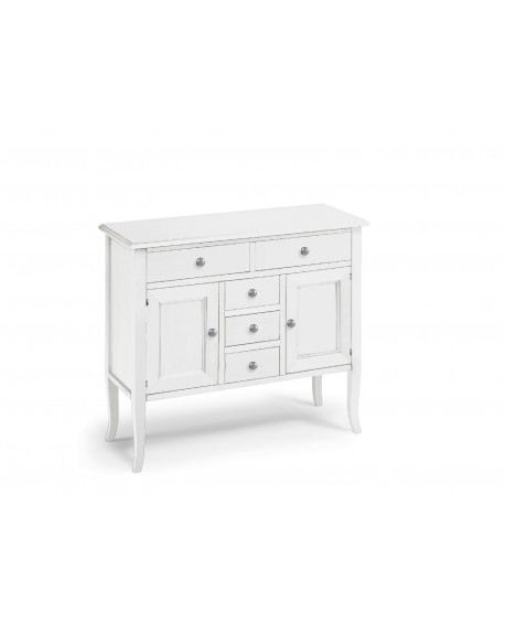 CREDENZA CREDENZINA IN LEGNO COL BIANCO OPACO