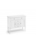 DRESSER CABINET EN BOIS BLANC MATT