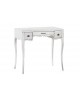 CONSOLLE SCRITTOIO IN LEGNO COL BIANCO OPACO