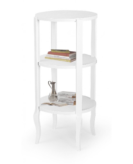 TAVOLINO LIBRERIA IN LEGNO COL BIANCO OPACO