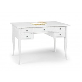 WRITING DESK IN WOOD WITH MATT WHITE DIFFERENT SIZES