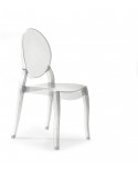 SILLA EN moderno de 4 piezas de policarbonato transparente