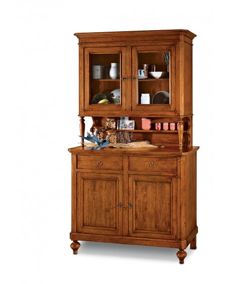 CREDENZA IN LEGNO MASSELLO COLORE NOCE - MADE IN ITALY