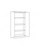 PANTRY SCHRANK HOLZSCHUH WEISS