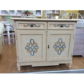 DRESSER WOOD DECORATED BY HAND PAINTED ANTIQUE COUNTRY COLLECTION