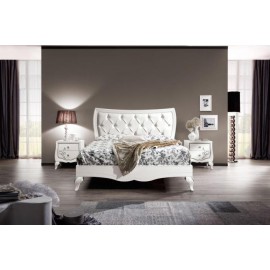 MADERA EN FORMA DE CAMA CON RELLENO