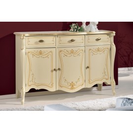 DRESSER BOIS DECORE AVEC LA MAIN INTARSIO