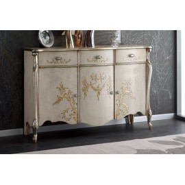DRESSER BOIS DECORE AVEC LA MAIN INTARSIO