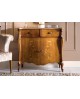 CREDENZA LEGNO MASSELLO CON INTARSIO COLORE NOCE