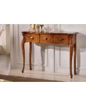 3 CONSOLE AVEC INCRUSTATION DE BOIS