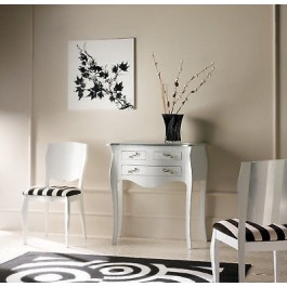 CONSOLA PECHO LAQUEADA REDONDEADO SÓLIDO