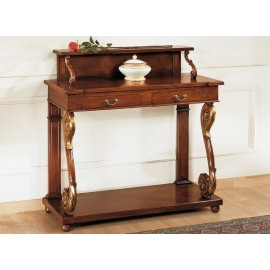 2 gaveta para la consola de madera tallado