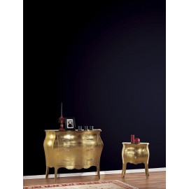 BELIEF COMO '3 DRAWERS GOLD WOOD CRAFT