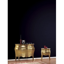 BELIEF COMO '3 DRAWERS GOLD WOOD CRAFT