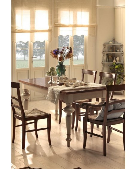 AMPLIACIÓN RECTANGULAR patas de la mesa CEBOLLA MADERA