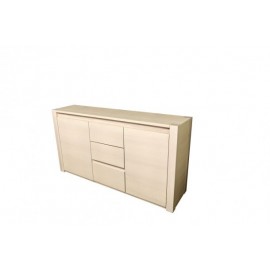 SCHRANK 2 DOORS 3 DRAWERS MASSIVHOLZ HOLZ ASH