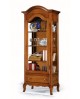 CRISTALLIERA vitrina 1 puerta de madera sólida L 80 P 45 H 196