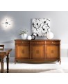 CREDENZA IN LEGNO MASSELLO 3 ANTE E CASSETTI L 198 P 56 H 102