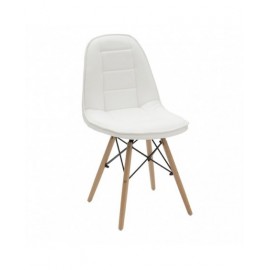 Silla blanca imitación de madera ESTRUCTURA
