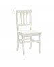 SEDIA IN LEGNO COLORE BIANCO OPACO