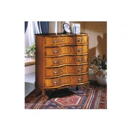 Nachtstuhl 5 FACH HOLZ MIT INLAY