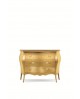 MÖBEL Nachtstuhl ‚CASSETTIERA bombato Blattgold