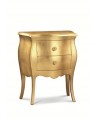 Holz NACHTTISCH bombato GOLD L 49 P 29 H 61