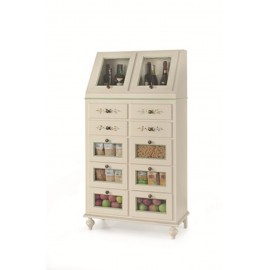 MUEBLE Armario despensa y barnizado blanco opaco