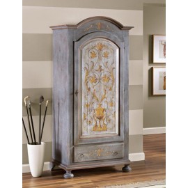 ARMADIO legno massello  DECORATO A MANO