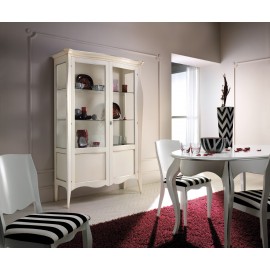 MUESTRA DE BIBLIOTECA MÓVIL lacado marfil REDONDEADO SÓLIDO