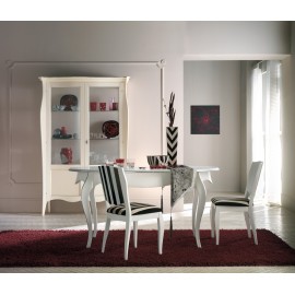 TABLE OVALE BOIS LACCATOALLUNGABILE