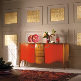 CABINET LAQUÉE DRESSER BOMBATA BICOLORE SOLIDE