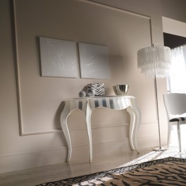 CONSOLA DE DOS TONO REDONDEADO SÓLIDO