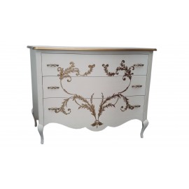 como credenza bombata decorata a mano L 140 P 56 H 97