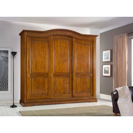 ARMADIO 3 ANTE SCORREVOLI LEGNO MASSELLO L 294 P 68 H 265