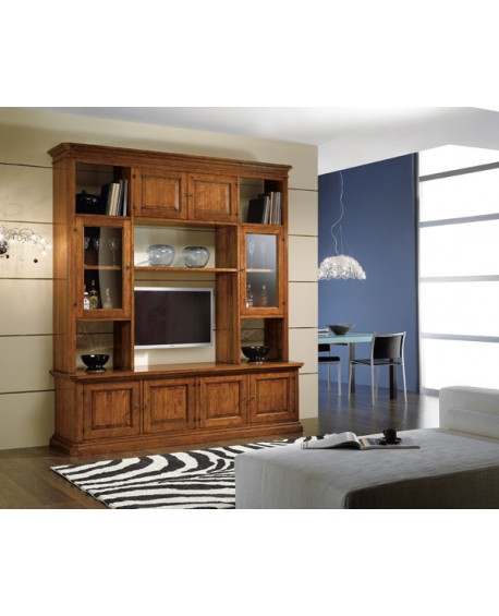 MAUER TV STAND HOLZ LIBRARY STAY L 210 P 60 H 240