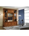 PARETE PORTA TV IN LEGNO LIBRERIA SOGGIORNO L 210 P 60 H 240