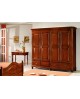 ARMADIO 4 ANTE 4 CASSETTI LEGNO MASSELLO L 243 P 63 H 217