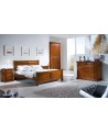 LETTO MATRIMONIALE ARTIGIANALE LEGNO MASSELLO L 173 P 209 H 107/60