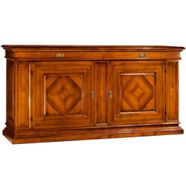 Küchenschrank MASSIVHOLZ HOLZ EINGELEGT L 220 P 57 H 113