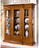 CRISTALLIERA LIBREIA Armario SHOWCASE 3 puertas en SOLID MADERA L 179 P 49 H 200