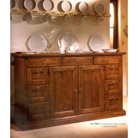 PLACARD bois massif 2 portes et des tiroirs, 9 L 160 P 45 H 95