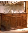 CREDENZA IN LEGNO MASSELLO 2 ANTE E 9 CASSETTI L 160 P 45 H 95