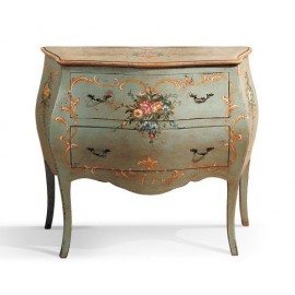 COMO' legno DECORATO VERDE INVECCHIATO L 94 P 42 H 80