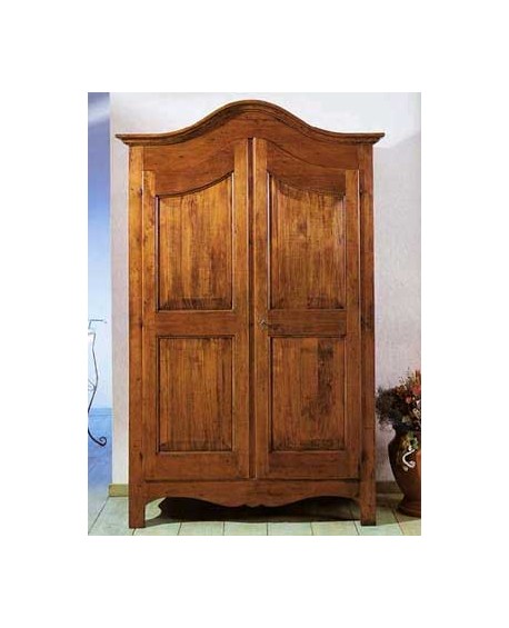 Armario 2 puertas de madera maciza L 125 P 61 H 200