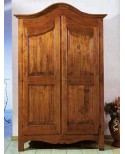Armario 2 puertas de madera maciza L 125 P 61 H 200