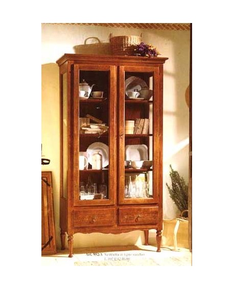 VENTANA en madera maciza con CAJÓN L 102 P 42 H 191