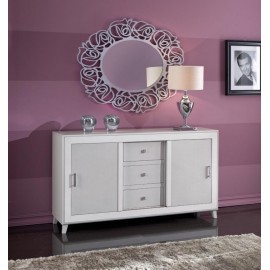 Küchenschrank SCHIEBETUEREN GLOSS WEISS HOLZ L 160 P 40 H 88