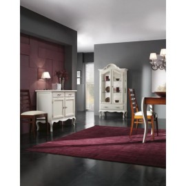 MÖBEL Küchenschrank GLOSS WEISS HOLZ L 114 P 49 H 97